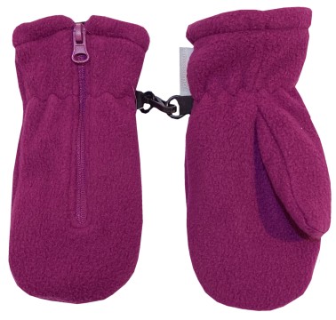 Fleecehandschuhe / Fausthandschuhe mit Zipper zum leichten anziehen BEERE von MAXIMO 995900