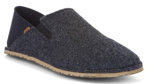 Schlupfschuhe / Barfußschuhe 50% recycelte Wolle mit Flex Sohle von FRODDO Wooly Dark Blue