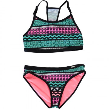 Tankini Set in Schwarz gemustert mit Neckholder von CARS Jeans Modell CRYSTAL