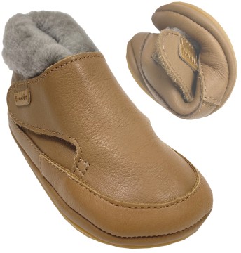 Prewalker / Lederschuhe mit Lammfellfutter & Minimalsohle von FRODDO in Cognac G1160003