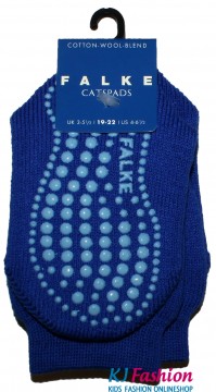 Catspads / Stopper Socken / Hausstrumpf von FALKE in Uni Kobalt Blau Farbe 6054