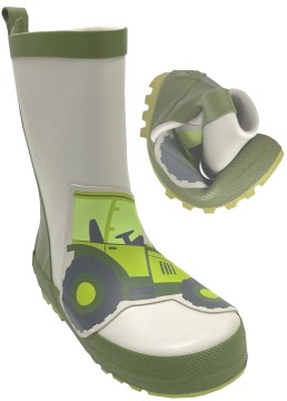 Mittelschaft Gummistiefel aus Naturkautschuk + Textil Futter von MAXIMO *Trecker* 150300