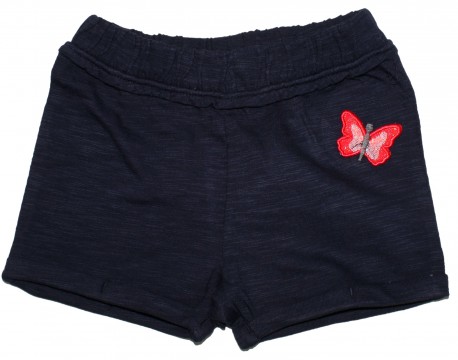 BW Shorts in Navy Blau aus Slub Garn mit Schmetterlings Patch von S.OLIVER Baby 4961
