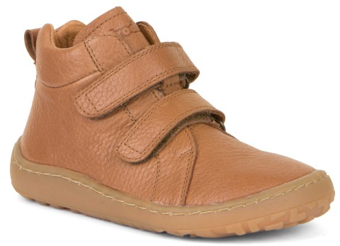 Barefoot High Tops Sneaker mit Klett in COGNAC Lederfutter Barfußschuhe von FRODDO G3110225-2