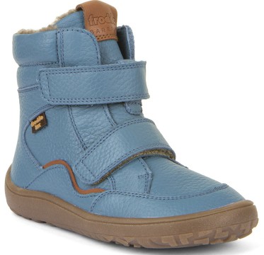 Winterschuhe /Barfußschuhe +Schurwoll Futter &amp; TEX Membran in Jeans Blau v. FRODDO G3160232