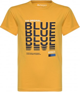 Logo Shirt aus weichem BW Jersey in Sonnengelb für Jungen von BLUE EFFECT 6123