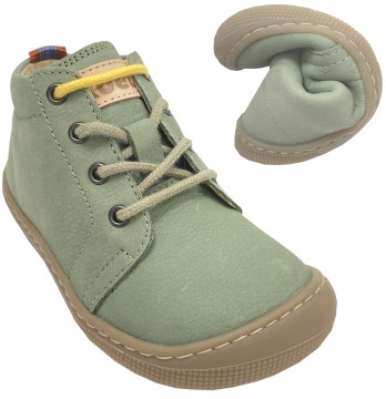 Barfußschuhe /Schnürer DELI 2.0 in Matt Olive, breite Zehenbox von KOEL 07M001.121-360