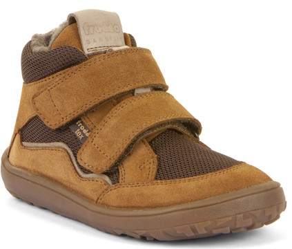 Halbhohe Barfußschuhe mit Schurwollfutter & TEX Membran von FRODDO in Cognac Braun G3110266