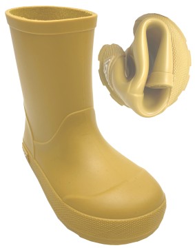 Super leichte & flexible Barfußgummistiefel von IGOR aus Spanien in Yellow