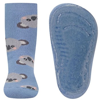 Stoppersocken aus BW Vollfrottee Softstep Sohle v. EWERS in Hellblau KOALA 221302-1208