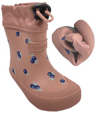 Extrem flexible & leichte Barfuß- Gummistiefel Kurzschaft COVER *BUNDGAARD* in Blush Berry