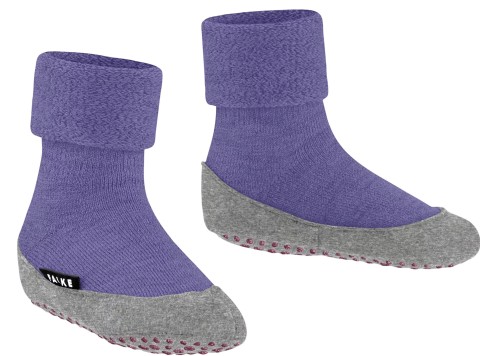 COSYSHOE - Warm haltender & rutschsicherer Hausschuh aus Wolle von FALKE in Crocus / Violett