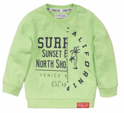 Cooler Neon Grüner Sommer - Sweater mit Surfer Print von DIRKJE für Jungen 38571