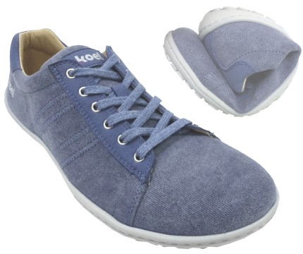 Schlichte Sneaker / Barfußschuhe in Denim Blue aus Canvas von KOEL Modell IVANNA 2 VEGAN