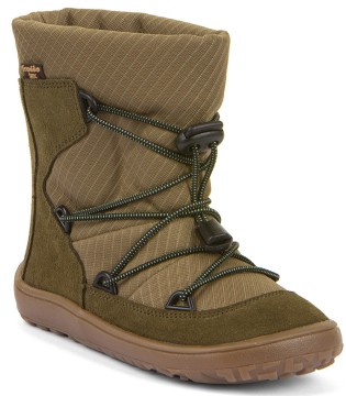 Winterstiefel / Barfußstiefel mit Schurwollfutter & TEX Membran von FRODDO in OLIVE G3160251