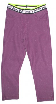 Coole Leggings / Jeggins im Jeans Style in Violett mit Waschung, Elastikbund von S.OLIVER 3072