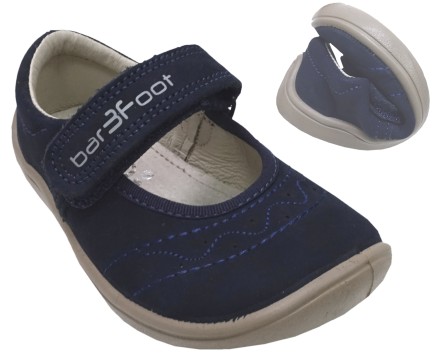 Barfußschuhe / Ballerina Schuhe, Breite Leiste, Weite Weite, in Navy Blau von 3F bar3foot 3BE22