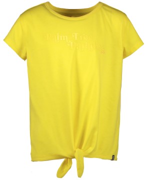 Knall Gelbes T-Shirt zum knoten aus leichtem Jersey für Girls von CARS Jeans 5418230