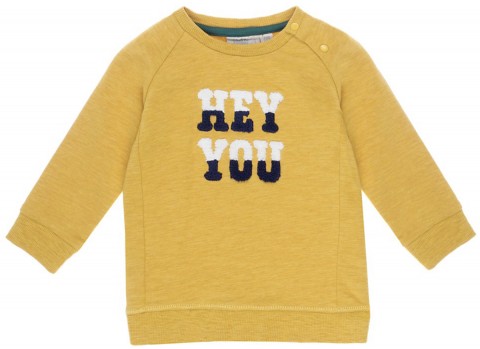Raglansweater in gedecktem Curry Gelb Melange für Jungen von FEETJE &quot;BOY SQUAD&quot; 1392