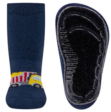 Stoppersocken aus BW Vollfrottee Softstep Sohle v. EWERS in Dark Navy Kipplaster 221312-1139